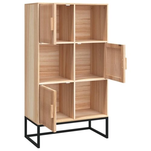 Visoka komoda 70 x 35 x 125 cm od konstruiranog drva - Smeđa 1 1 Smeđa Cijena
