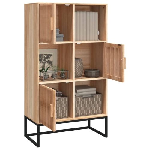 Visoka komoda 70 x 35 x 125 cm od konstruiranog drva - Smeđa 1 1 Smeđa Cijena