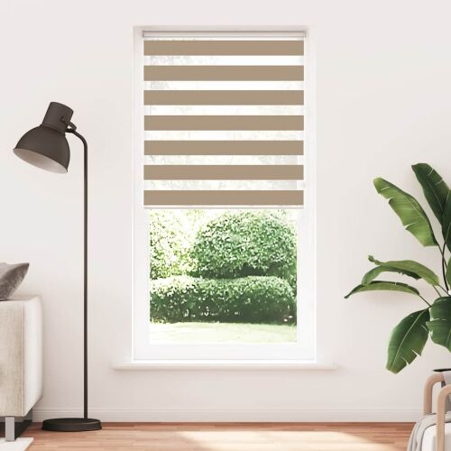 Zebra zavjesa Pješčano smeđa 100x230 cm Širina tkanine 95,9 cm Poliester - Pješčanosmeđa 100 x 230 cm Pješčanosmeđa 100 x 230 cm Cijena
