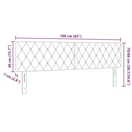 Uzglavlje Ružičasta 160 cm Baršun - Ružičasta 160 cm Nizak uzglavlju Cijena