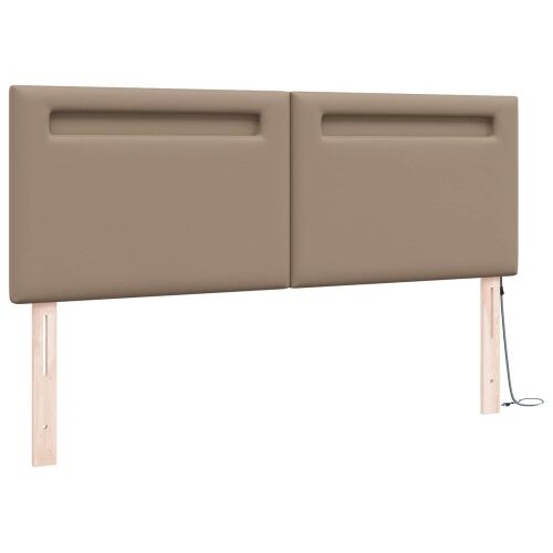 LED glava kreveta Boja cappuccina 160 cm Lažna koža - Boja cappuccina 160 cm Cijena