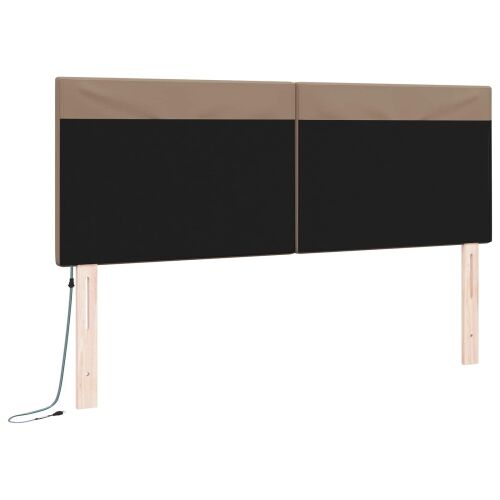 LED glava kreveta Boja cappuccina 160 cm Lažna koža - Boja cappuccina 160 cm Cijena