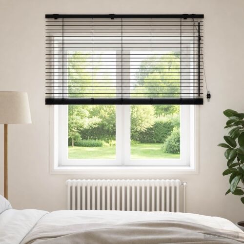Venecijanska roleta Crna 130 x 160 cm 35 mm - Crna 130 x 160 cm Cijena