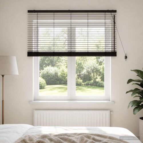 Venecijanska roleta Tamno smeđa 125 x 130 cm 35 mm - Tamno smeđa 125 x 130 cm Cijena