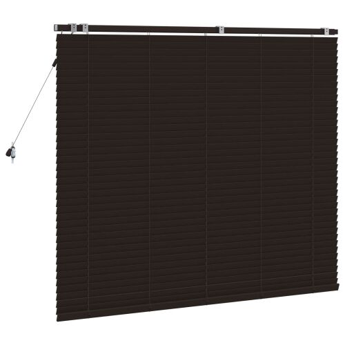 Venecijanska roleta Tamno smeđa 145 x 130 cm 35 mm - Tamno smeđa 145 x 130 cm Cijena