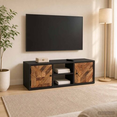 TV ormar s policom s pohranom s vratima 105 x 30 x 35 cm Cijena