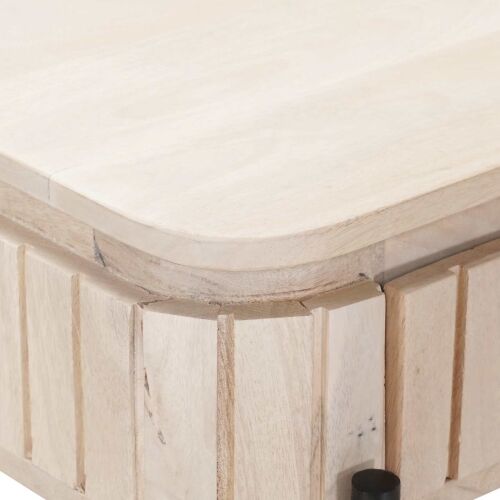 Ručni stol Bijela 100 x 30 x 76 cm Čvrsto drvo manga Cijena