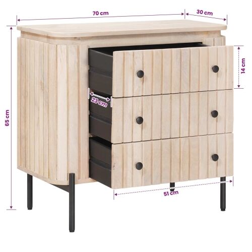 Ormar s ladicama s ladicama 70 x 30 x 65 cm Cijena