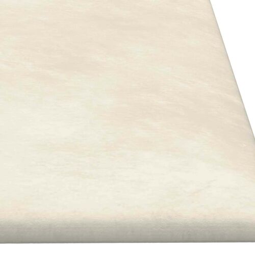 Zidna uzglavlja 12 kom. Krem Baršun - Krem 90 x 30 cm Pravokutno Cijena