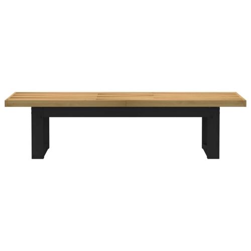 Klupa za blagovanje NOAIN 160 x 41 x 45 cm Masivna borovina - u-oblik 160 cm Prirodna Cijena
