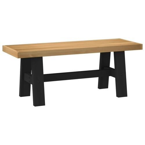 Klupa za blagovanje NOAIN 120 x 41 x 45 cm Masivna borovina - Oblik 120 cm Prirodna Cijena