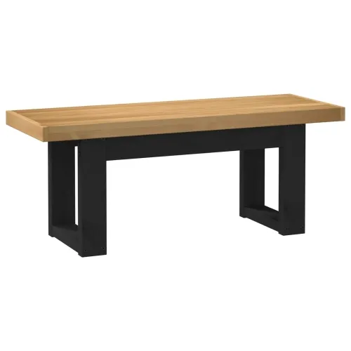 Klupa za blagovanje NOAIN 120 x 41 x 45 cm Masivna borovina - u-oblik 120 cm Prirodna Cijena