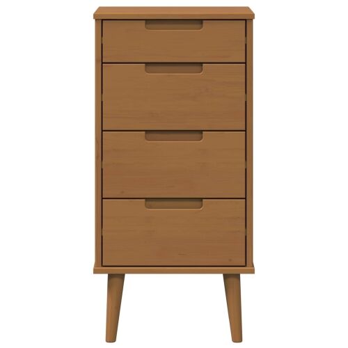 Komoda MOLDE Karamele 40 x 35 x 82 cm Masivna borovina - Karamele Cijena