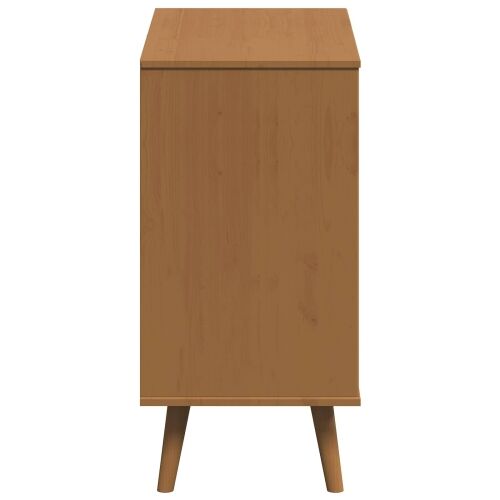 Komoda MOLDE Karamele 80 x 40 x 80 cm Masivna borovina - Karamele Cijena