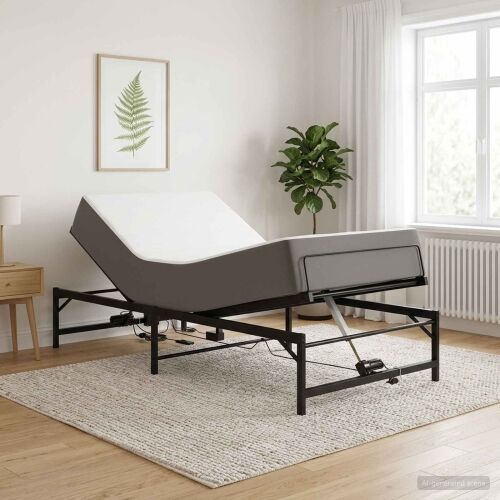 Električni podesivi okvir kreveta Crna 90 x 190 cm Čelik - Crna 90 x 190 cm Cijena