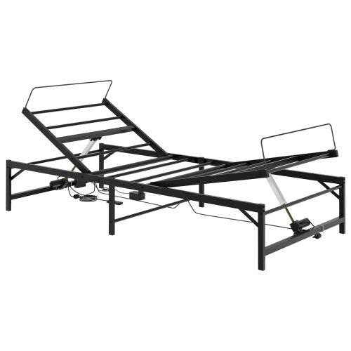 Električni podesivi okvir kreveta Crna 90 x 200 cm Čelik - Crna 90 x 200 cm Cijena