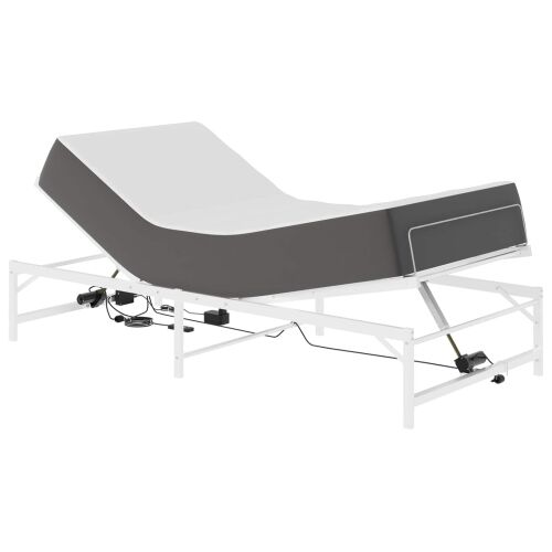 Električni podesivi okvir kreveta Bijela 90 x 190 cm Čelik - Bijela 90 x 190 cm Cijena