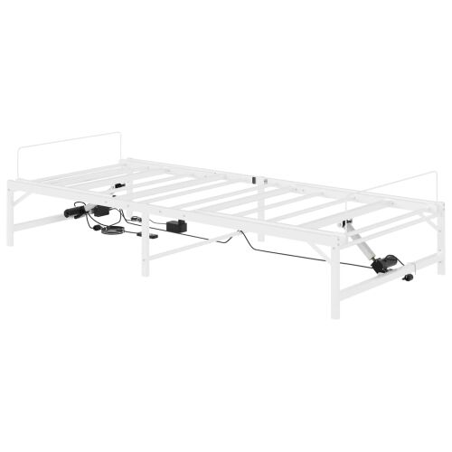 Električni podesivi okvir kreveta Bijela 90 x 190 cm Čelik - Bijela 90 x 190 cm Cijena