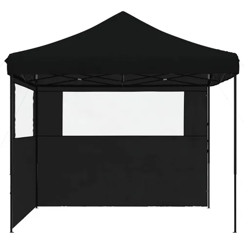 Šator za svadbe - šator za zabave Crna 292 x 292 x 315 cm Oxford tkanina - Crna s dvije bočne zidove Da Cijena