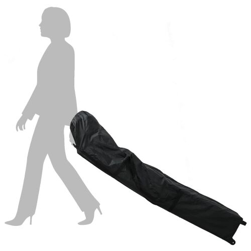 Šator za svadbe - šator za zabave Crna 292 x 292 x 315 cm Oxford tkanina - Crna s dvije bočne zidove Da Cijena