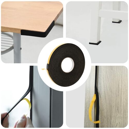Samoljepljiva pjenasta traka Crna 10mm x 10m CR pjena - Crna 10 x 3 mm (10 m/kolut) 1 Cijena