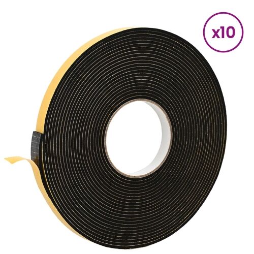 Samoljepljiva pjenasta traka 10 kom. Crna 15mm x 10m CR pjena - Crna 15 x 2 mm (10 m/rola) 10 Cijena