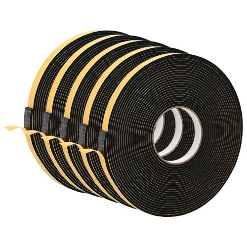 Samoljepljiva pjenasta traka 5 kom. Crna 15mm x 10m CR pjena - Crna 15 x 3 mm (10 m/kolut) 5 Cijena