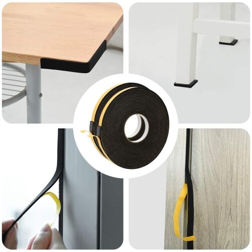 Samoljepljiva pjenasta traka 2 kom. Crna 20mm x 10m CR pjena - Crna 20 x 4 mm (10 m/kolut) 2 Cijena