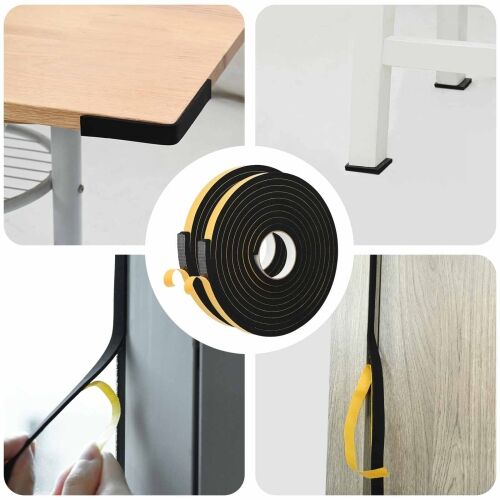 Samoljepljiva pjenasta traka 2 kom. Crna 20mm x 5m CR pjena - Crna 20 x 10 mm (5 m/rolja) 2 Cijena