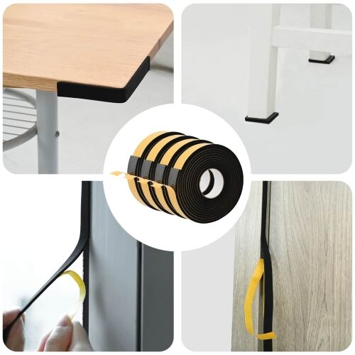 Samoljepljiva pjenasta traka 4 kom. Crna 30mm x 5m CR pjena - Crna 30 x 10 mm (5 m/traka) 4 Cijena
