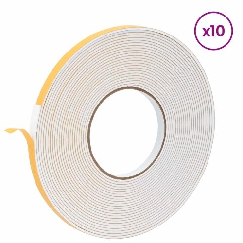 Samoljepljiva pjenasta traka 10 kom. Bijela 10mm x 10m CR pjena - Bijela 10 x 3 mm (10 m/kolut) 10 Cijena
