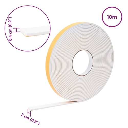Samoljepljiva pjenasta traka Bijela 20mm x 10m CR pjena - Bijela 20 x 4 mm (10 m/kolut) 1 Cijena