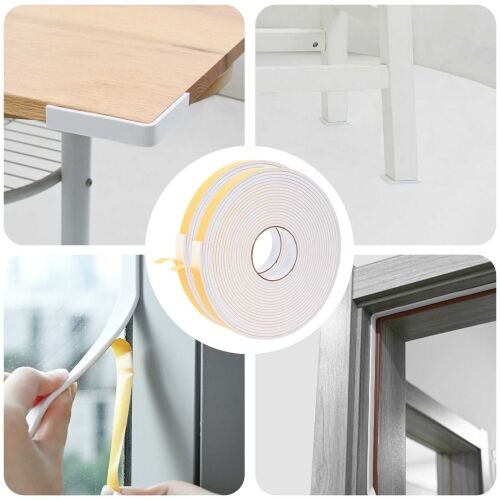 Samoljepljiva pjenasta traka 2 kom. Bijela 20mm x 10m CR pjena - Bijela 20 x 4 mm (10 m/kolut) 2 Cijena