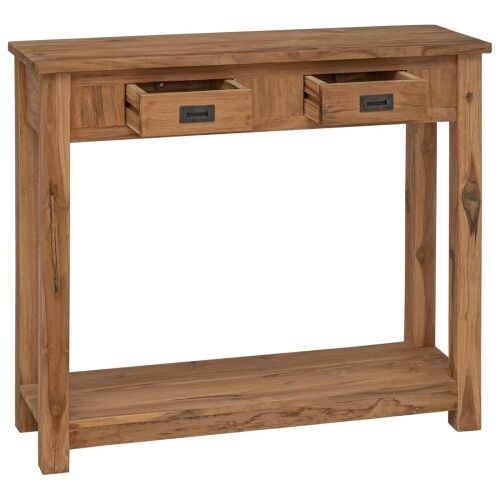 Konzolna stolica Prirodna 90 x 30 x 80 cm Čvrsto teak drvo - 90 cm Cijena