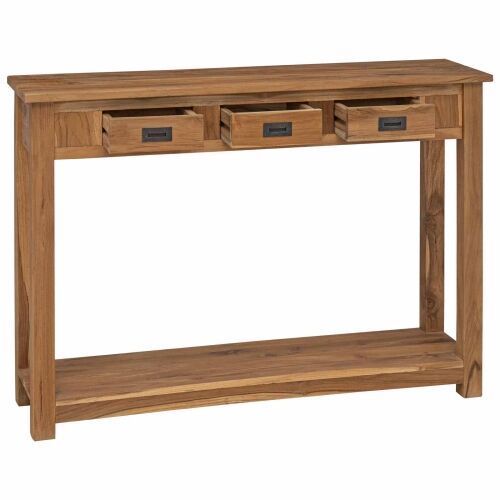 Konzolna stolica Prirodna 110 x 30 x 80 cm Čvrsto teak drvo - 110 cm Cijena