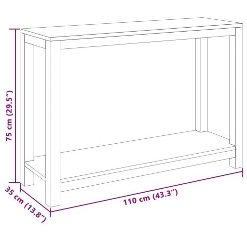 Konzolna stolica Prirodna 110 x 35 x 75 cm Čvrsto teak drvo Cijena
