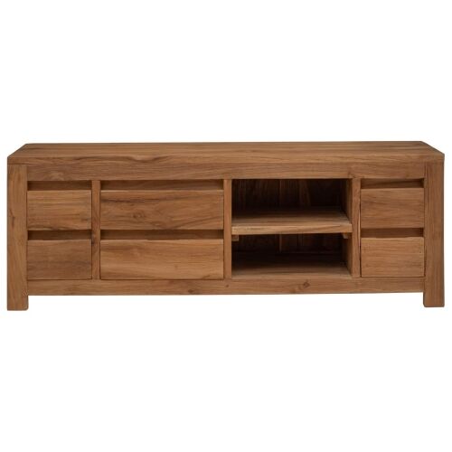 TV komoda 110 x 30 x 40 cm Prirodna Čvrsto teak drvo Cijena