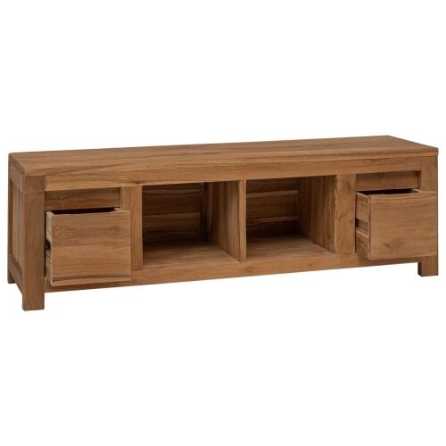 TV ormar 110 x 30 x 35 cm Prirodna Čvrsto teak drvo Cijena