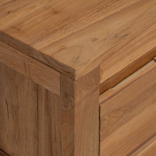 TV ormar 110 x 30 x 35 cm Prirodna Čvrsto teak drvo Cijena
