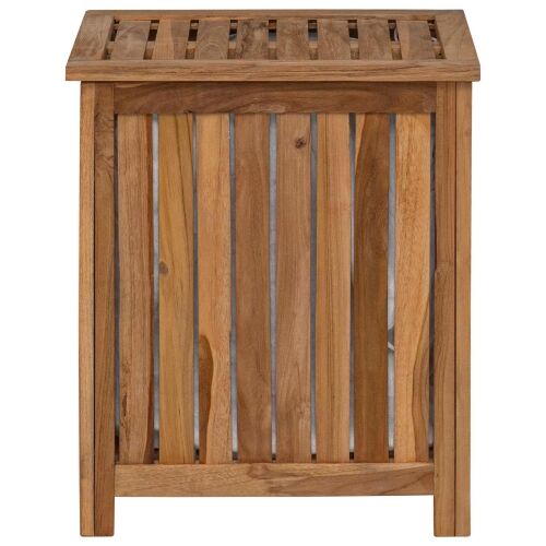Košarica za rublje Prirodna Čvrsto teak drvo - 50 x 35 x 60 cm s platnenom torbom Cijena