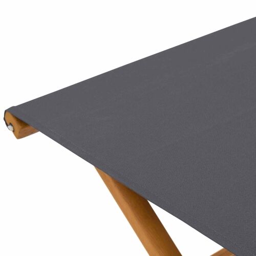 Ležaljka 2 pcs Čvrsto drvo eukaliptusa Siva - Siva Cijena