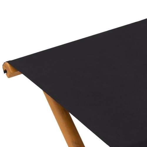 Ležaljka 2 pcs Čvrsto drvo eukaliptusa Crna - Crna Cijena