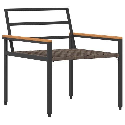 Set vanjskog namještaja 4 kom. Tamnosiva poliratan - Tamnosiva 2x chair + bench + table Cijena