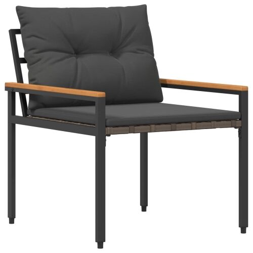 Set vanjskog namještaja 4 kom. Tamnosiva poliratan - Tamnosiva 2x chair + bench + table Cijena