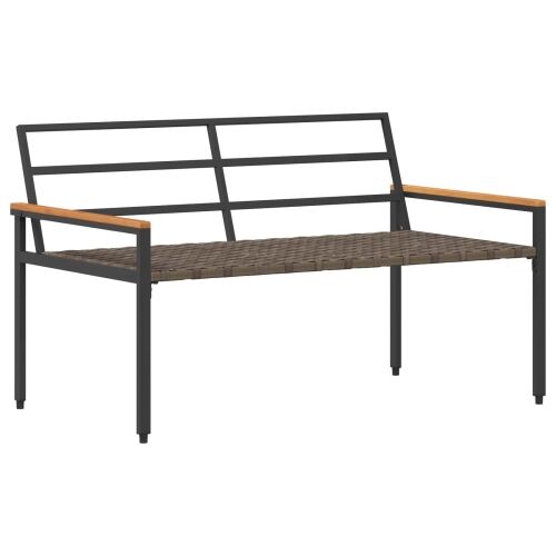 Vanjska klupa 2 -Seater 116 x 67,5 x 72 cm poliratan - Krem bijela Cijena