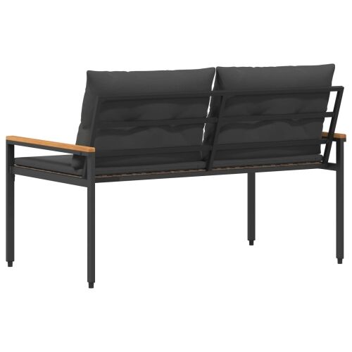 Vanjska klupa 2 -Seater 116 x 67,5 x 72 cm poliratan Tamnosiva - Tamnosiva Cijena