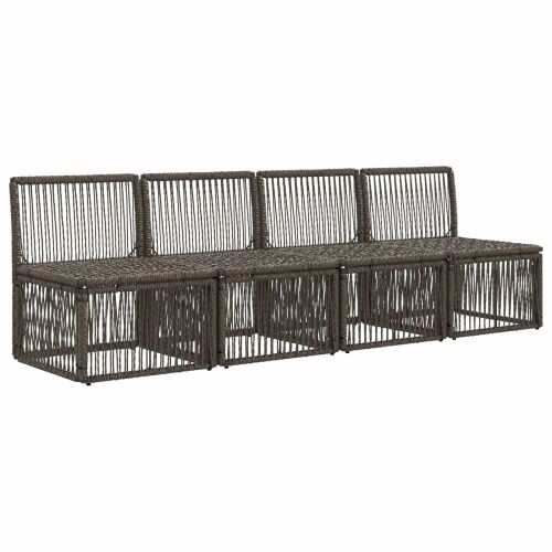 4-sjedala sofa 4 kom. 4-Broj sjedala Siva poliratan - Siva Kauč za 4 osobe Cijena
