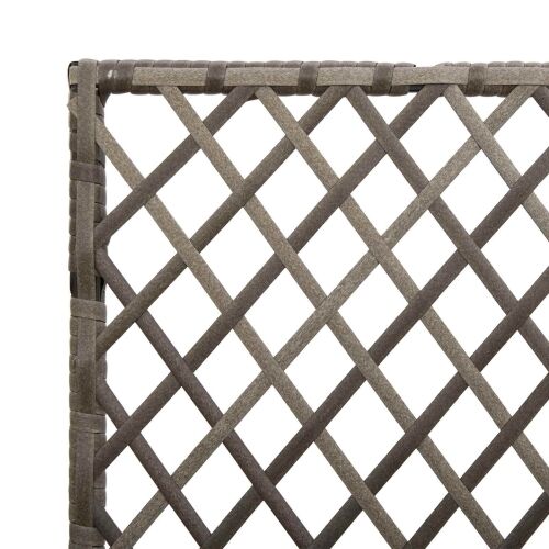 Vrtni saksija s rešetkom Siva 70 x 30 x 135 cm poliratan - 70 x 30 x 135 cm Cijena