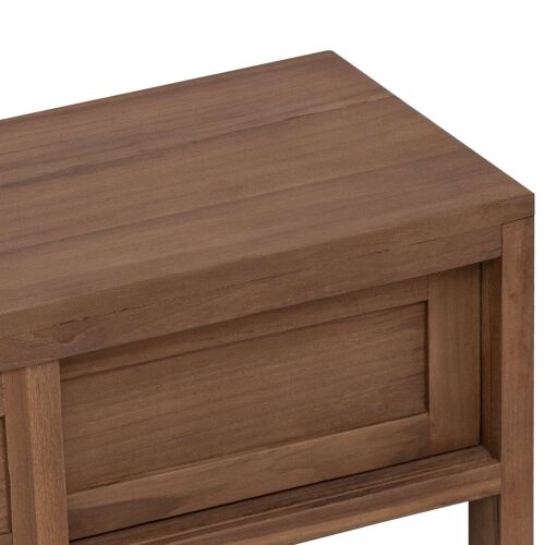 TV ormar 110 x 30 x 30 cm Čvrsto teak drvo Prirodna Cijena