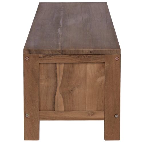 TV ormar 110 x 30 x 30 cm Čvrsto teak drvo Prirodna Cijena